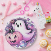 うれしそうな幽霊 ペーパープレート (パーティー)