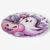 うれしそうな幽霊 ペーパープレート (アングル)