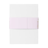 うれしそうな抽象芸術ピンク、スカイブルー – ピンク色の花 招待状ベリーバンド (裏面例)