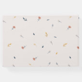 うれしそうな春フローラ結婚式招待状ゲストブック ゲストブック (裏面)