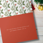 うれしそうな水色ポインセチアフローラクリスマス シーズンカード