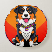 うれしそうな漫画の犬イラストレーション