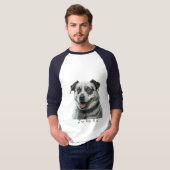 うれしそうな犬 Tシャツ (正面フル)