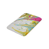 うれしそうな絵画抽象芸術 |最高の素晴らしカラフル バスマット (アングル)