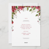 うれしそうな緑 |フラットホリデーのフォトカード シーズンカード (裏面)