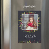 うれしそうな緑 |磁気ホリデーフォトカード