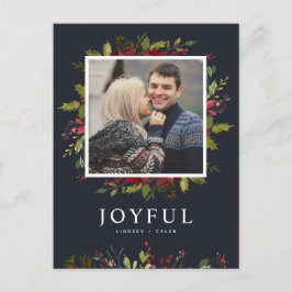 うれしそうな緑 |編集可能な色の写真 シーズンポストカード