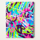 うれしそうな色のモダン抽象芸術 プランナー手帳 (裏面)