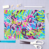 うれしそうな色のモダン抽象芸術 薄葉紙 (クラフト)