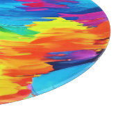 うれしそうな色の絵を描爆発 カッティングボード (角)