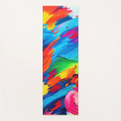 うれしそうな色の絵を描爆発 ヨガマット (正面)