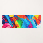 うれしそうな色の絵を描爆発 ヨガマット (正面(横))