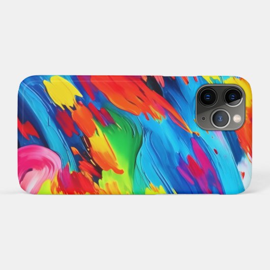 うれしそうな色の絵を描爆発 Case-Mate iPhoneケース (裏面(横))