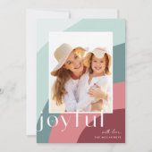 うれしそうな色合い |垂直方向の写真 シーズンカード (正面)