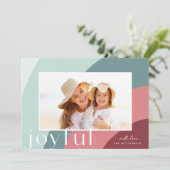 うれしそうな色合い |横モダン写真 シーズンカード (スタンド正面)