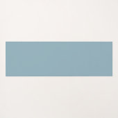 うれしそうな花抽象芸術ブルーグレーフローラフラクタル ヨガマット (裏面(横))