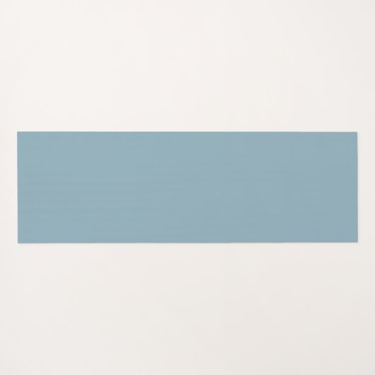 うれしそうな花抽象芸術ブルーグレーフローラフラクタル ヨガマット (裏面(横))