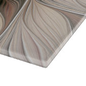 うれしそうな花抽象芸術ベージュブラウンフローラフラクタル カッティングボード (角)