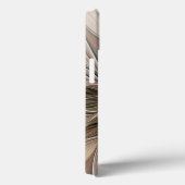 うれしそうな花抽象芸術ベージュブラウンフローラフラクタル Case-Mate iPhoneケース (裏面 / 右)