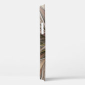 うれしそうな花抽象芸術ベージュブラウンフローラフラクタル Case-Mate iPhoneケース (裏面 / 右)