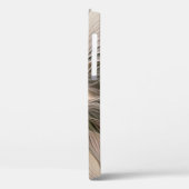 うれしそうな花抽象芸術ベージュブラウンフローラフラクタル Case-Mate iPhoneケース (裏面 / 左)