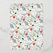 うれしそうな葉 |クリスマスフォト 箔シーズンカード (裏面)