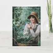 うれしそうな誕生日モーメントカード カード (正面)