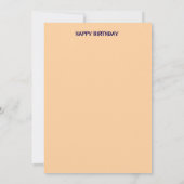 うれしそうな誕生祝い 招待状 (裏面)