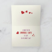 うれしそうな象とハートでバレンタインデー シーズンカード (内部)