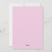 うれしそうな赤面ピンク金ゴールドグリッター紙吹雪クリスマス シーズンカード (裏面)