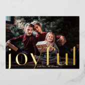 うれしそうな金ゴールド |フルフォト 箔シーズンカード (正面)