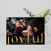 うれしそうな金ゴールド |フルフォト 箔シーズンカード (立ち正面)