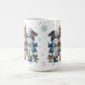 うれしそうな雪だるまズホリデーマグ コーヒーマグカップ (中央)