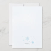 うれしそうな雪だるま招待状 招待状 (裏面)