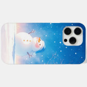 うれしそうな雪だるま Case-Mate iPhoneケース (裏面 (横))
