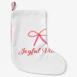 うれしそうな雰囲気クリスマスRED BOW休日の家族名 スモールクリスマスストッキング