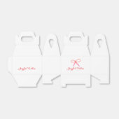 うれしそうな雰囲気クリスマスRED BOW休日の家族名 フェイバーボックス (折り畳みなし)