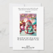 うれしそうな騒音を楽しくマウスでクリスチャンを歌う シーズンカード (裏面)