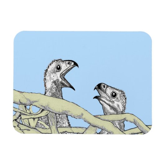 うれしそうな騒音を鳴らすホームセカンド自然 マグネット (横)