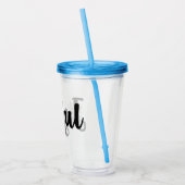 うれしそうな アクリルタンブラー (左)