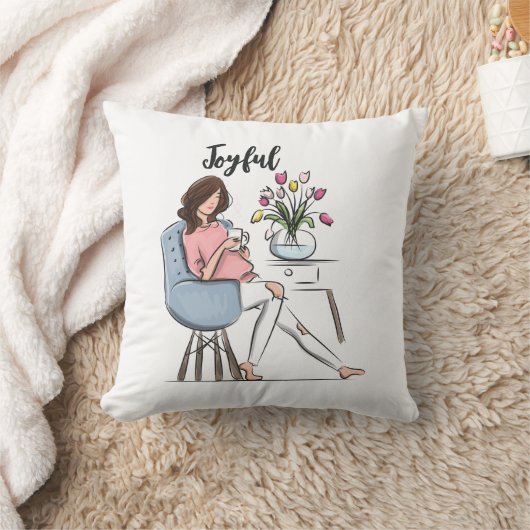 うれしそうな クッション (ブランケット)