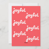 うれしそうな シーズンカード (裏面)