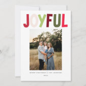 うれしよくはしゃぐい鮮やかクリスマスデザイン シーズンカード (正面)