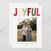 うれしよくはしゃぐい鮮やかクリスマスデザイン シーズンカード (正面/裏面)