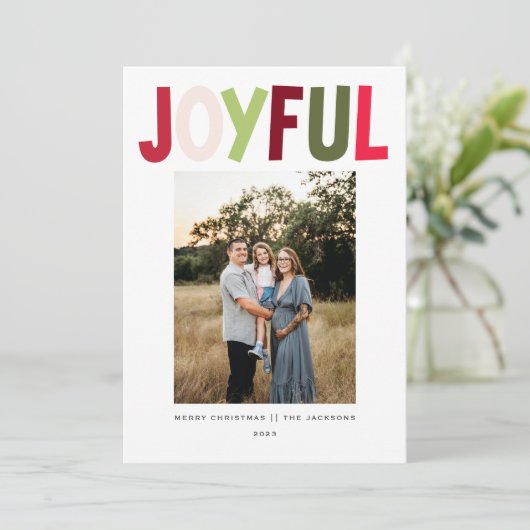 うれしよくはしゃぐい鮮やかクリスマスデザイン シーズンカード (スタンド正面)