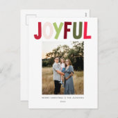 うれしよくはしゃぐい鮮やかクリスマスデザイン シーズンポストカード (正面/裏面)