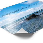 うれしインスパイアい引用文のビーチ フォトプリント            (角)