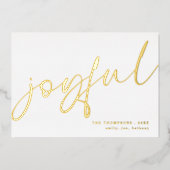 うれしエレガントい書名クリスマスホワイト 箔シーズンカード (正面)