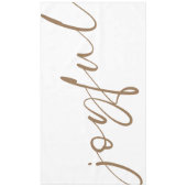 うれしエレガントい金ゴールド書白 テーブルクロス (正面)
