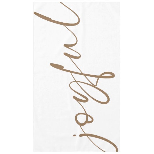 うれしエレガントい金ゴールド書白 テーブルクロス (正面)